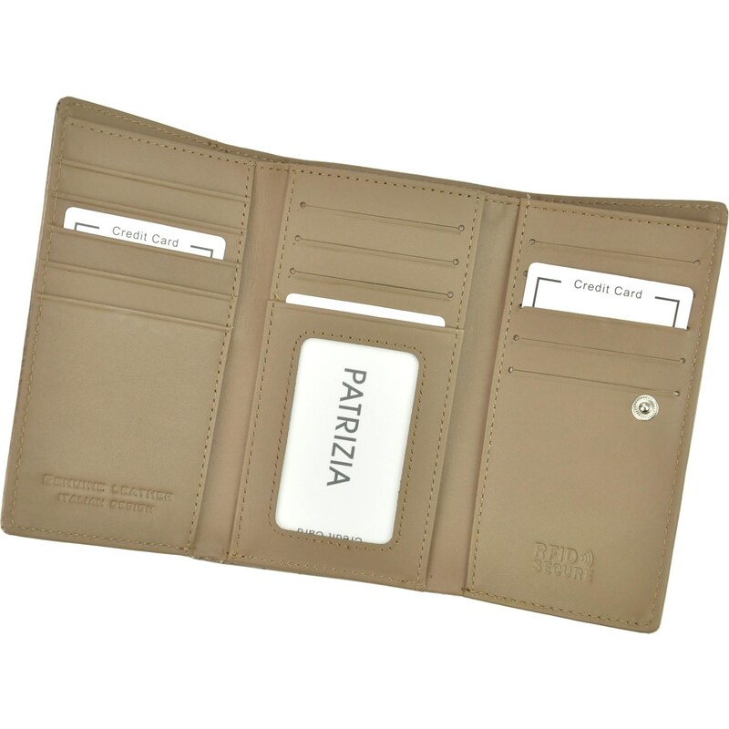 Dámská kožená peněženka Patrizia FF-108 béžová