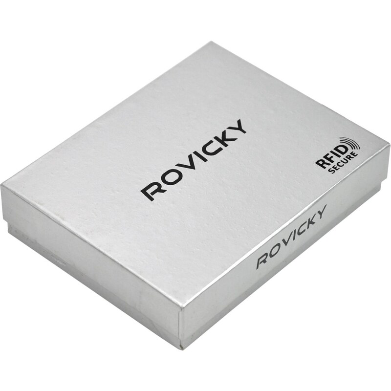 Pánská kožená peněženka ROVICKY N575-RVT RFID hnědá