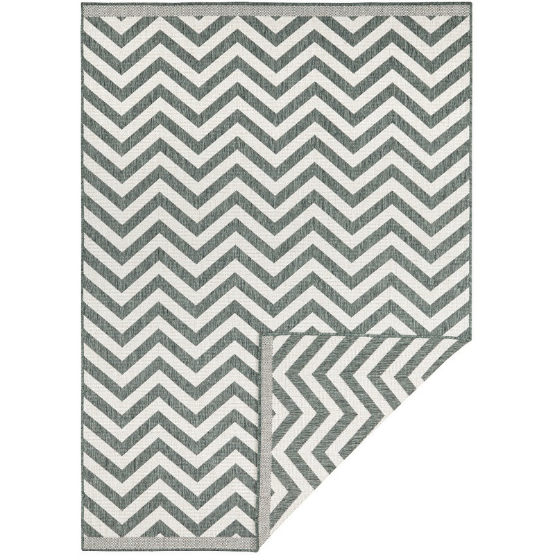 NORTHRUGS - Hanse Home koberce Kusový koberec Twin Supreme 103436 Palma Green creme – na ven i na doma - 120x170 cm