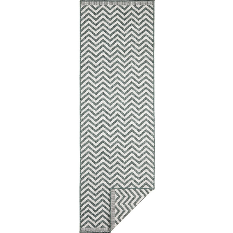 NORTHRUGS - Hanse Home koberce Kusový koberec Twin Supreme 103436 Palma Green creme – na ven i na doma - 120x170 cm
