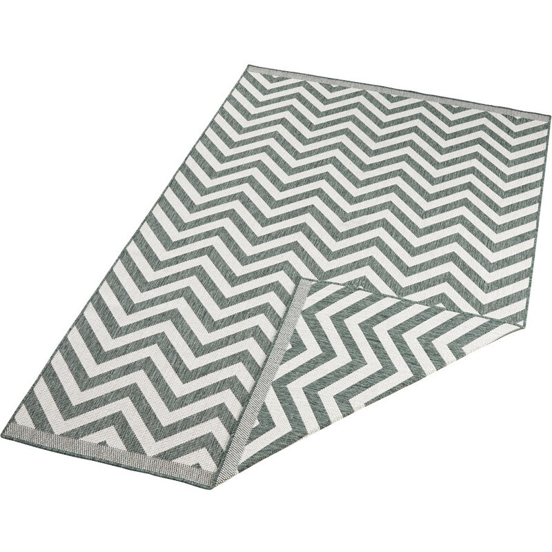 NORTHRUGS - Hanse Home koberce Kusový koberec Twin Supreme 103436 Palma Green creme – na ven i na doma - 120x170 cm