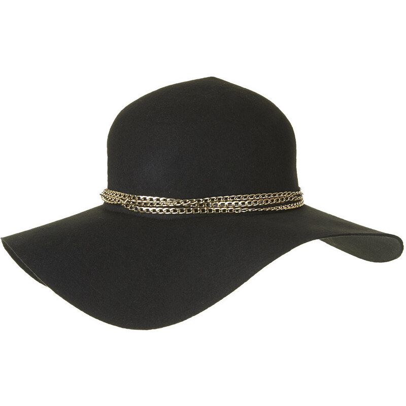 Topshop Chain Trim Floppy Hat