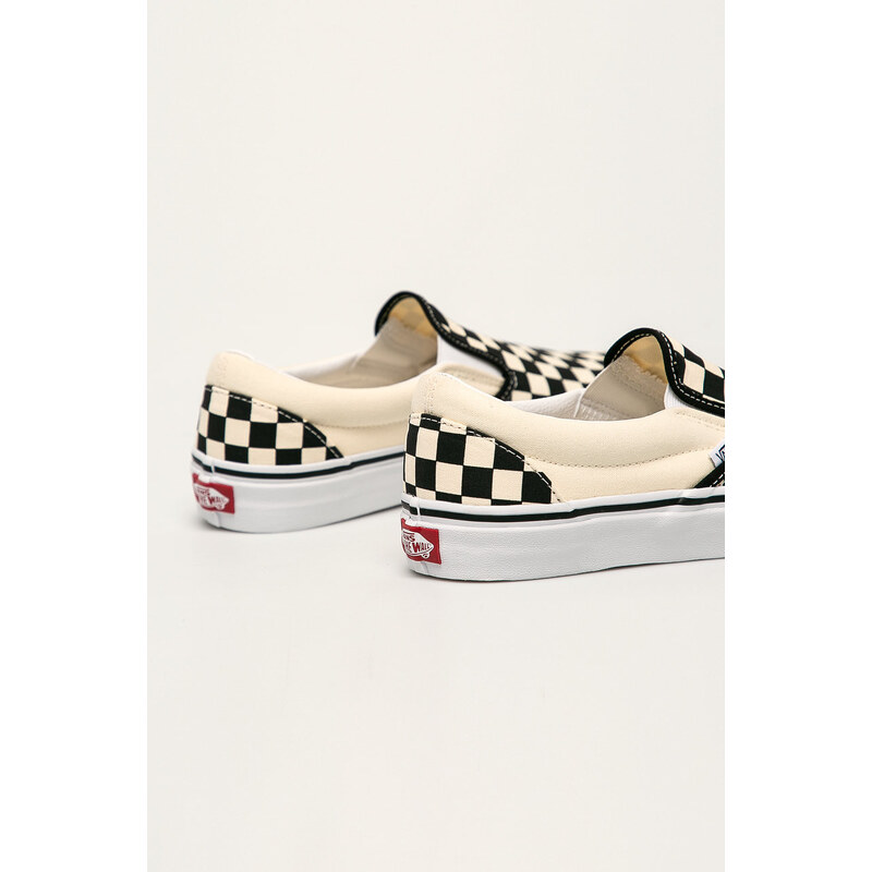 Kecky Vans Slip-On Checkerboard VN000EYEBWW1, VN000EYEBWW1-BWW