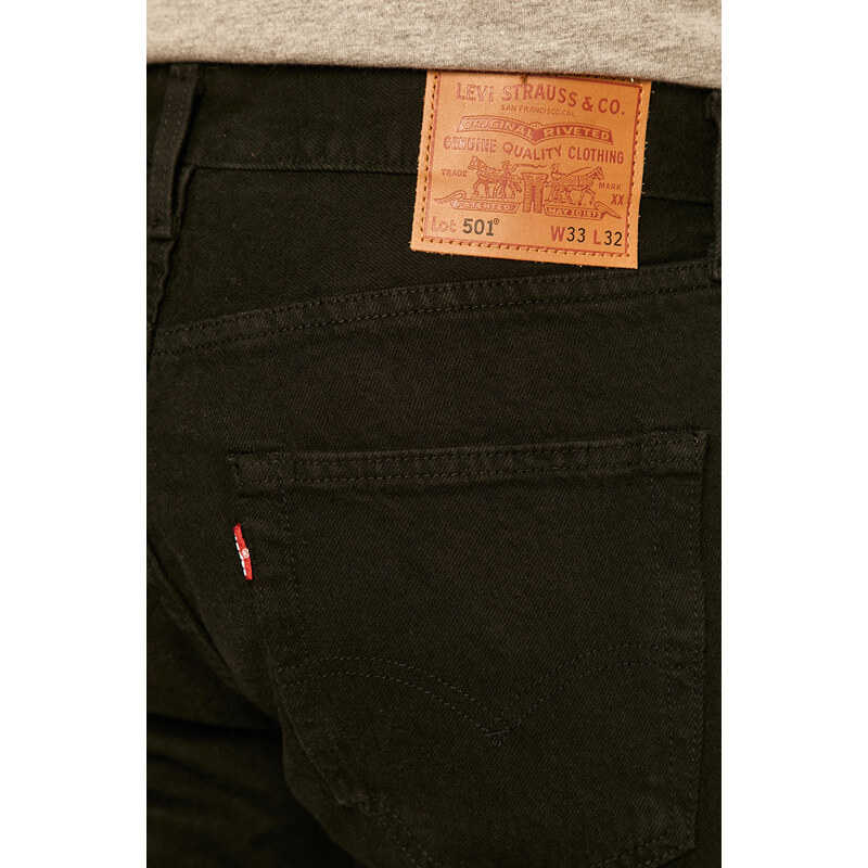 Džíny Levi's 501 Regular Fit 00501.0165-black