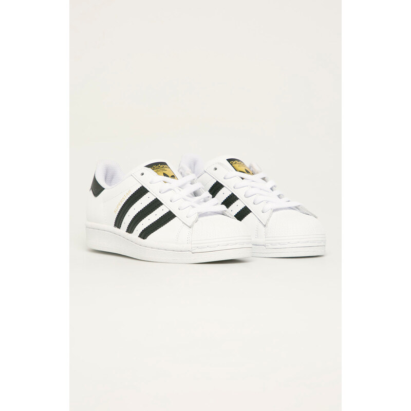 Dětské boty adidas Originals Superstar bílá barva, FU7712