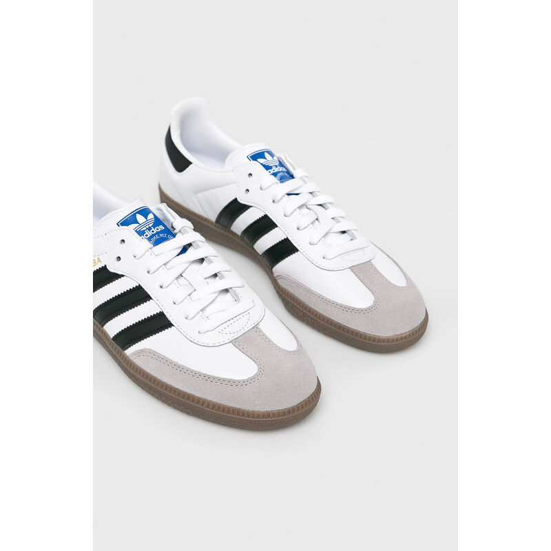 Sneakers boty adidas Originals Samba OG bílá barva, B75806