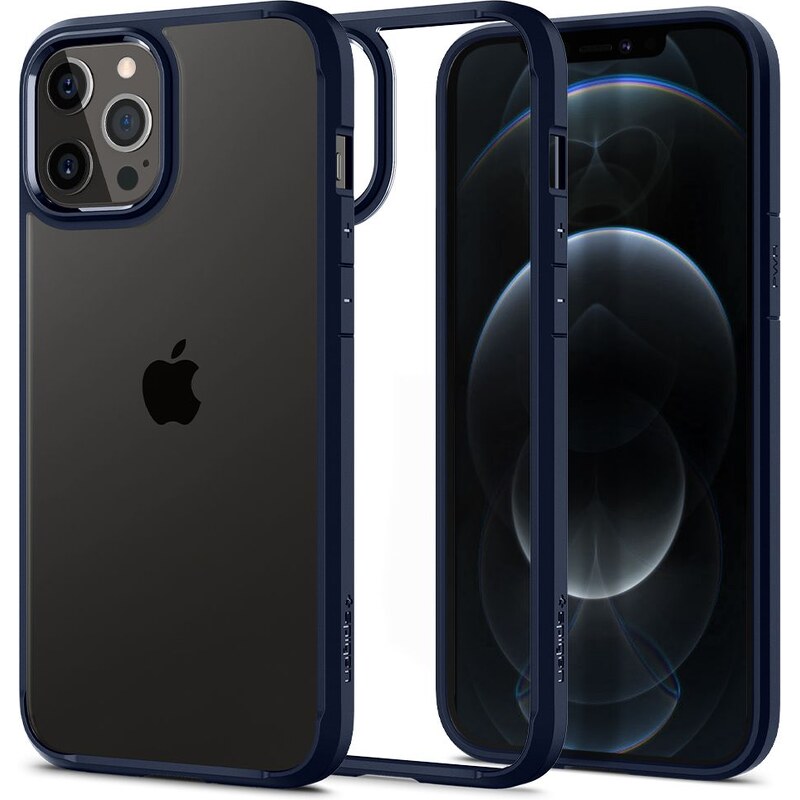 Ochranný kryt pro iPhone 12 / 12 Pro - Spigen, Ultra Hybrid Blue