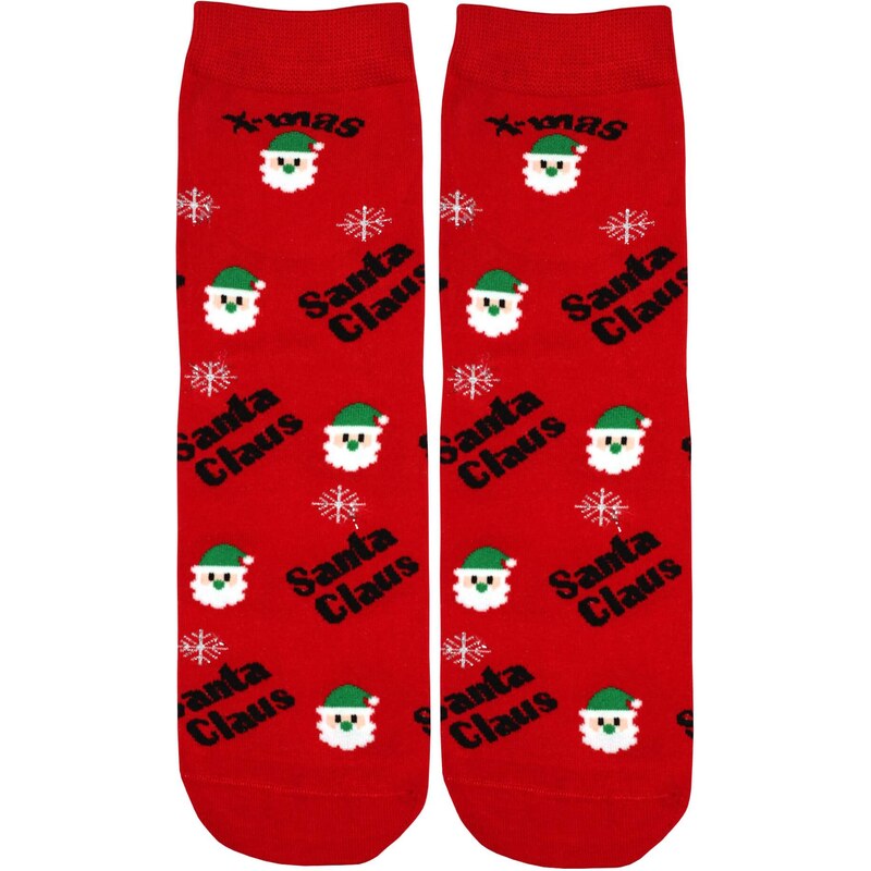 Aura.Via Vánoční ponožky s veselým Santou