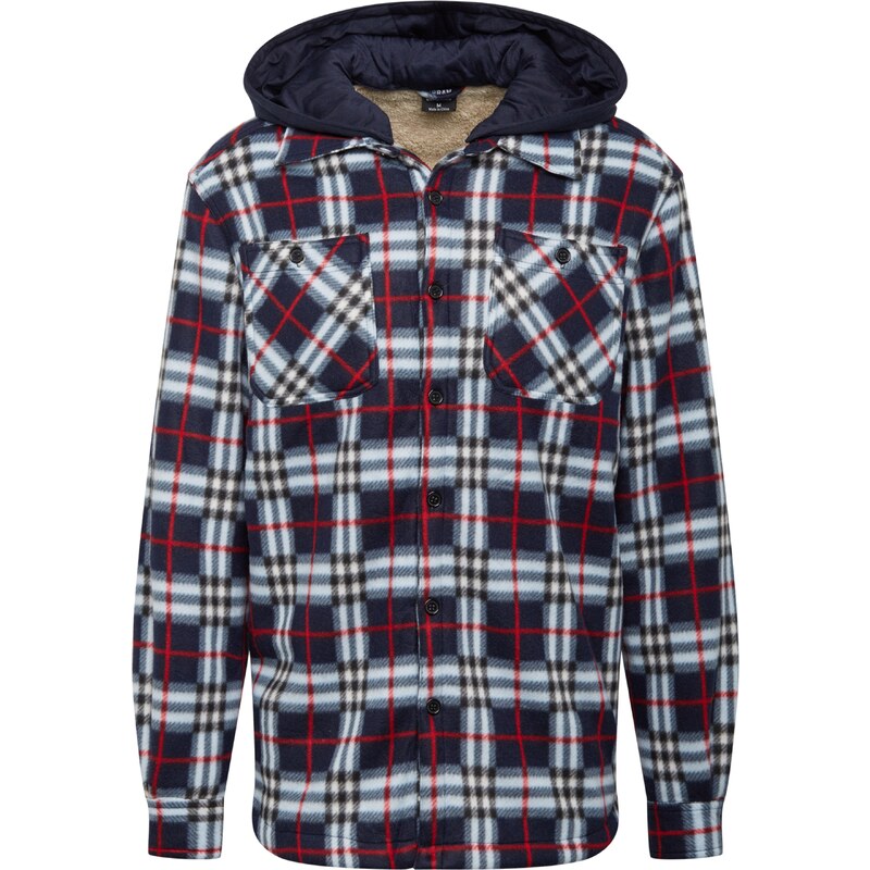 Urban Classics Přechodná bunda námořnická modř / tmavě červená /