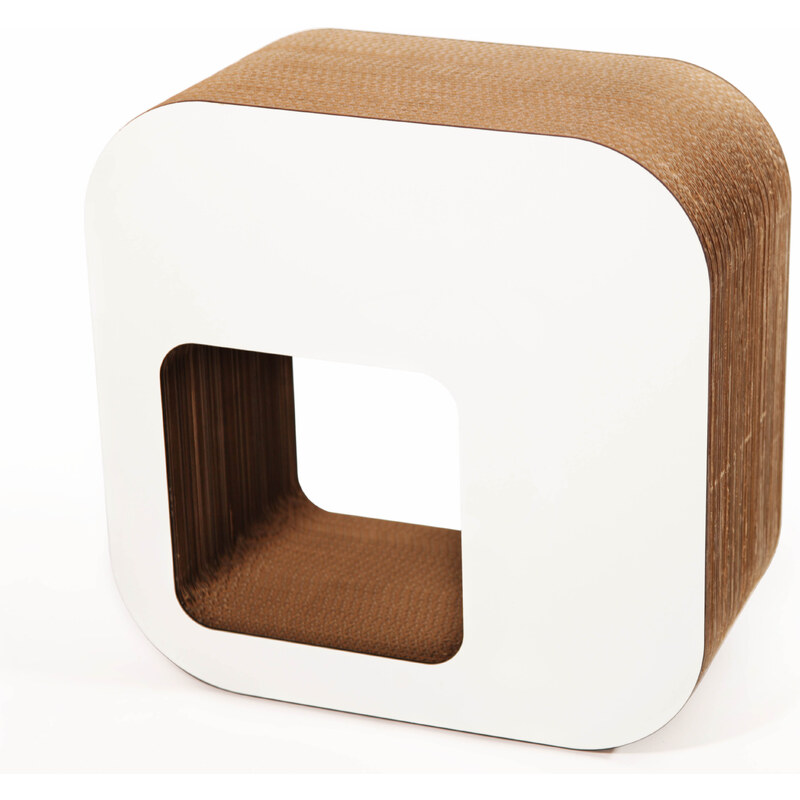 Sedák, stolička, sedátko, židle z recyklovaného kartonu- KARTOONS