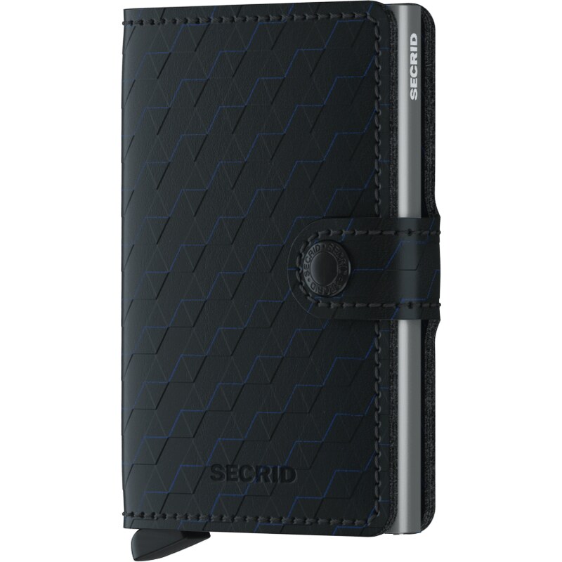 Kožená peněženka SECRID Miniwallet Optical Black Titanium černá