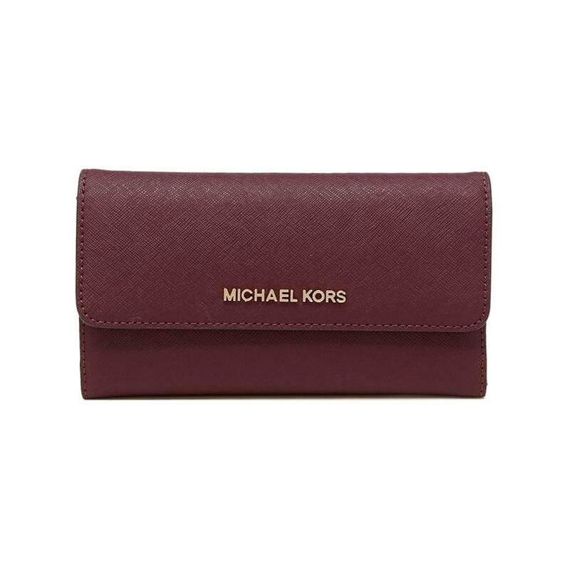 Michael Kors Trifold saffiano leather peněženka merlot