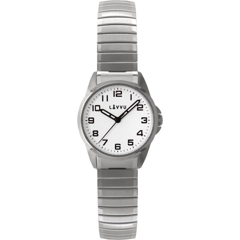 LAVVU Dámské pružné hodinky STOCKHOLM Small White 76525146