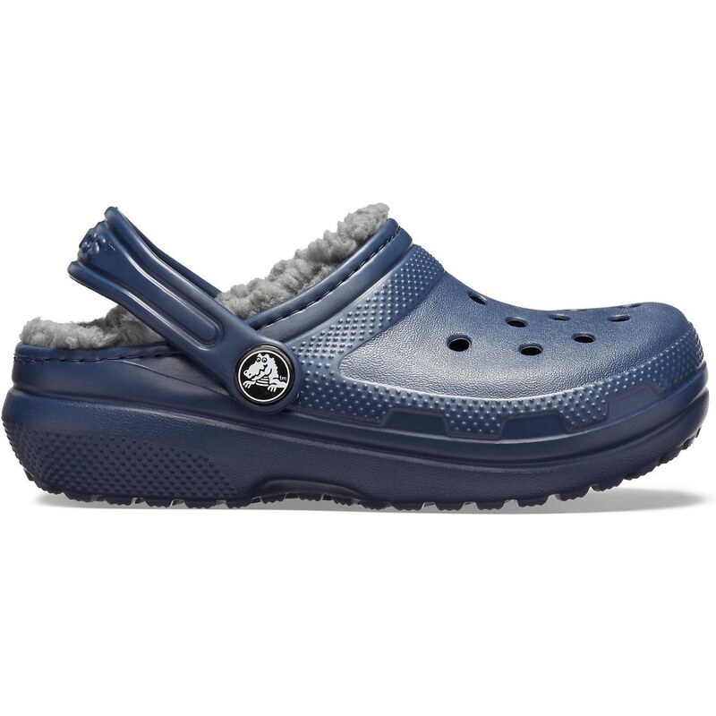 Crocs Classic Lined Clog Kids - Navy/Charcoal