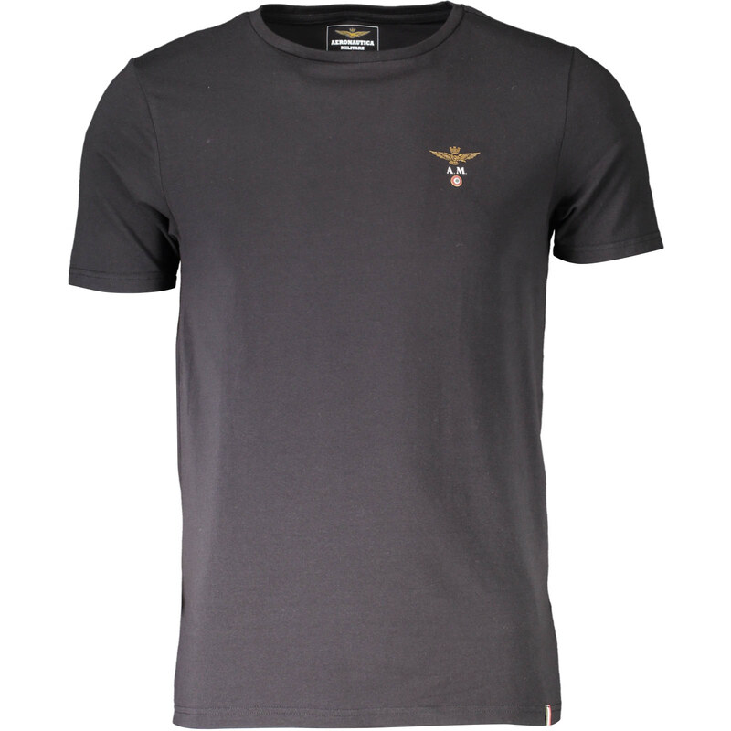 AERONAUTICA MILITARE BLACK MENS OUTERWEAR T-SHIRT 109617519
