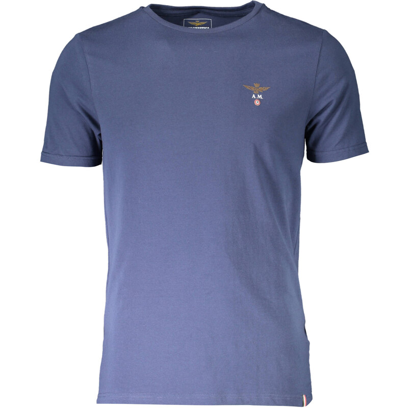 AERONAUTICA MILITARE MENS BLUE OUTDOOR T-SHIRT 109617417