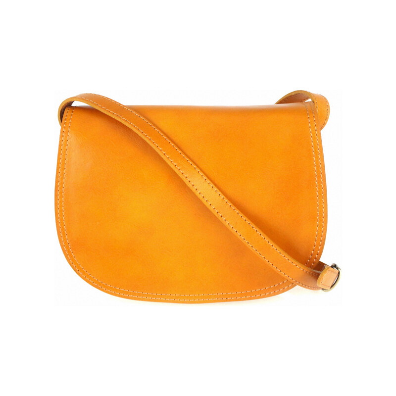 Vera Pelle Kožená crossbody dámská kabelka Enila I Fratelli hořčicová 54859475