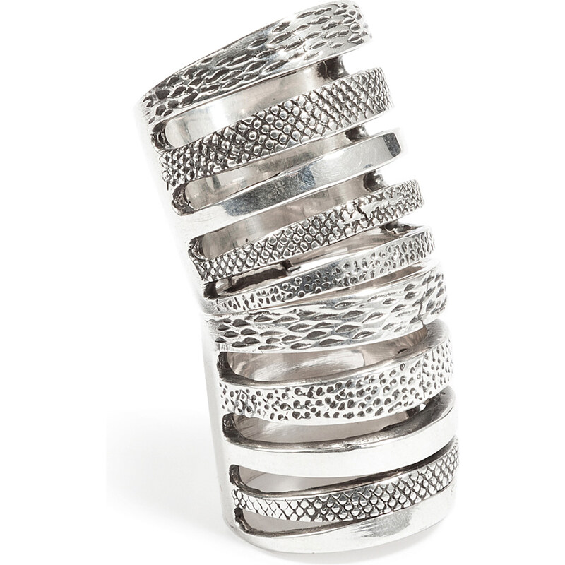 Pamela Love Sterling Silver Double Cage Ring