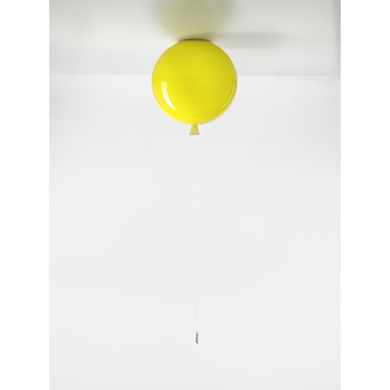 Brokis PC877 Memory, stropní svítící balonek ze žlutého skla, 1x15W, prům. 30cm