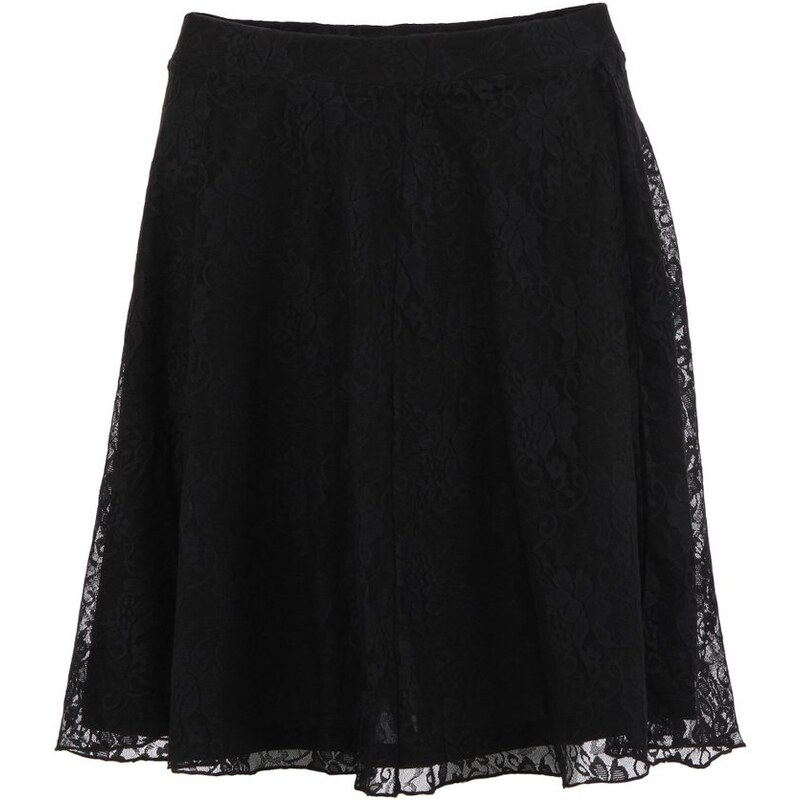 Černá krajková sukně áčkového střihu Vero Moda Eline