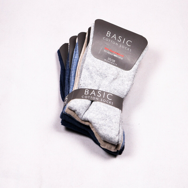 Dámské bavlněné ponožky Basic DBP004 5pack