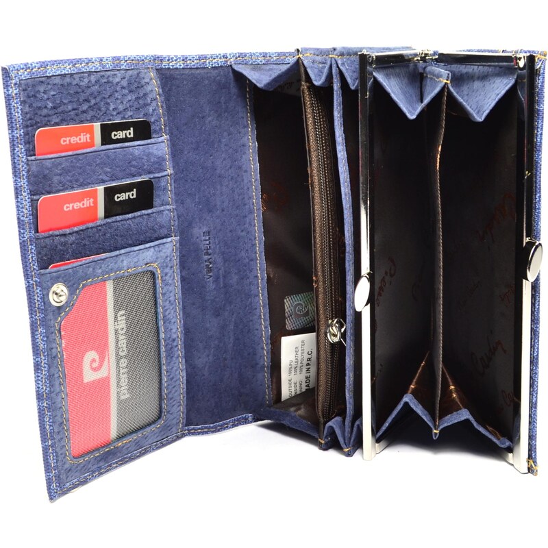 Pierre Cardin Dámská barevná kožená peněženka