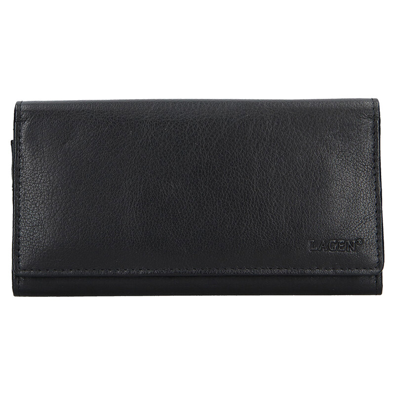 Dámská kožená peněženka Lagen V13 Black 57686384