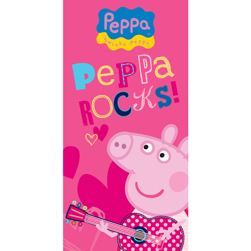 Peppa Pig Dětská osuška Prasátko Pepina Rock