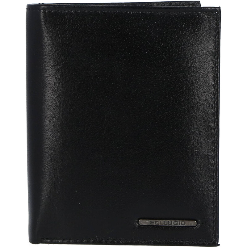 Bellugio Pánská kožená peněženka na výšku Milota, černá