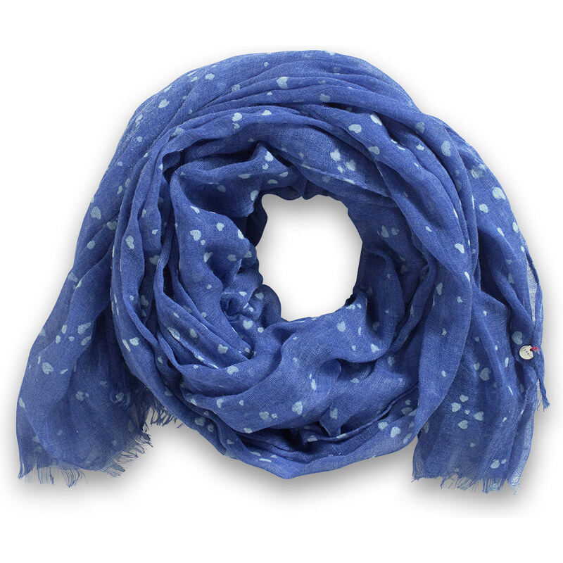 Esprit large heart scarf with flock print