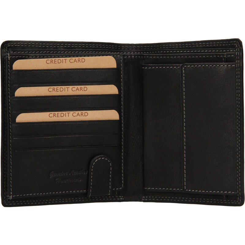 Pánská kožená peněženka Lagen Olsenn - černá