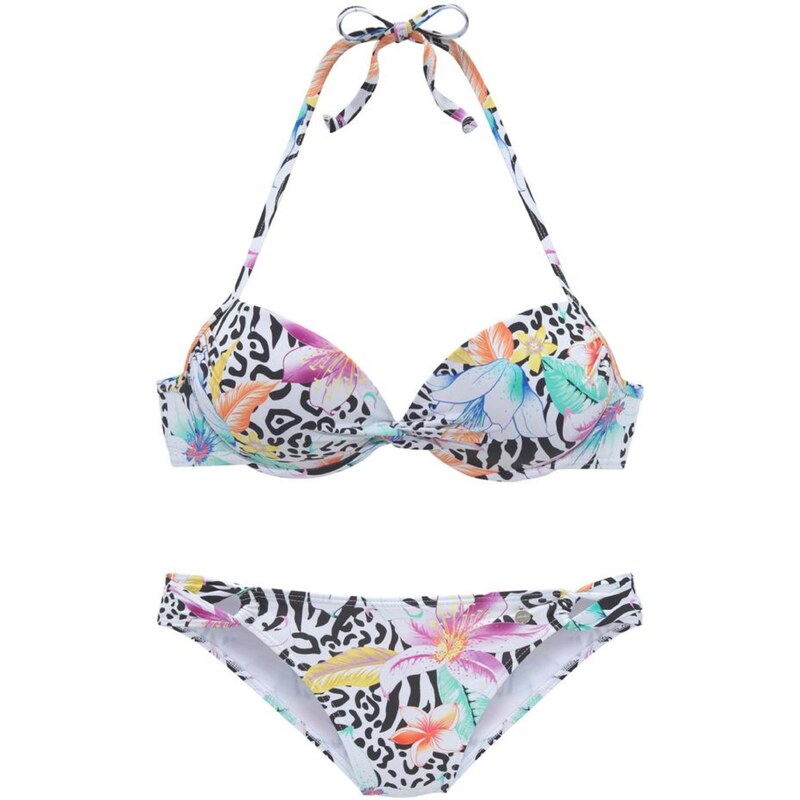 LASCANA Bikiny tyrkysová / světle žlutá / světle fialová /