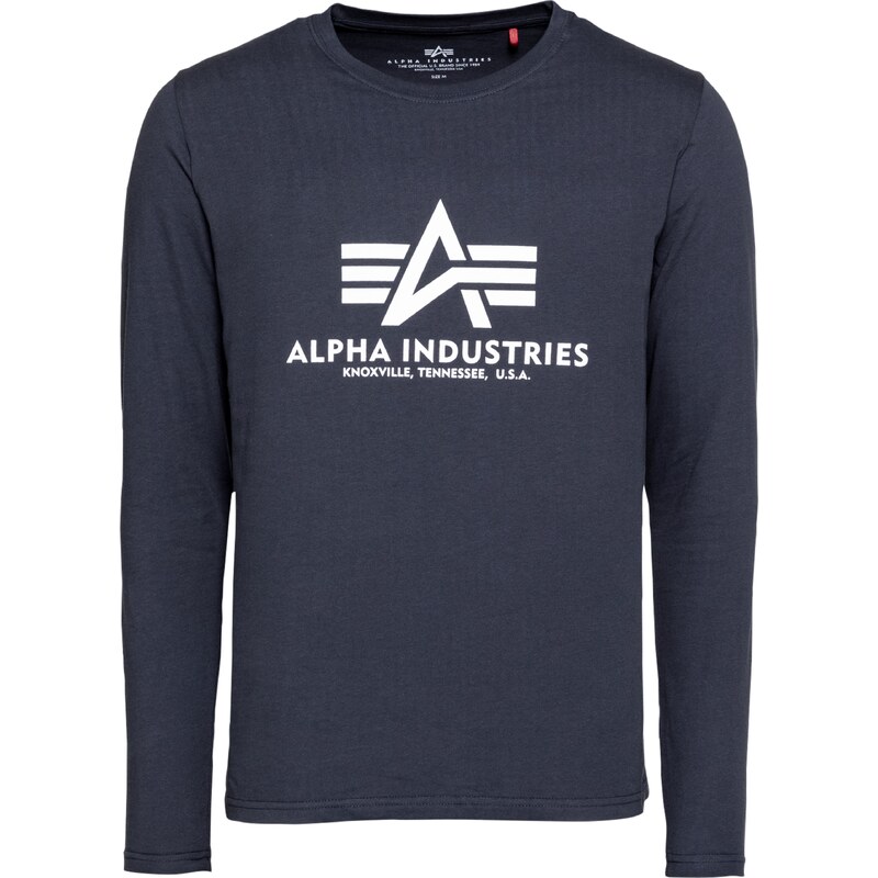 ALPHA INDUSTRIES Tričko námořnická modř / bílá