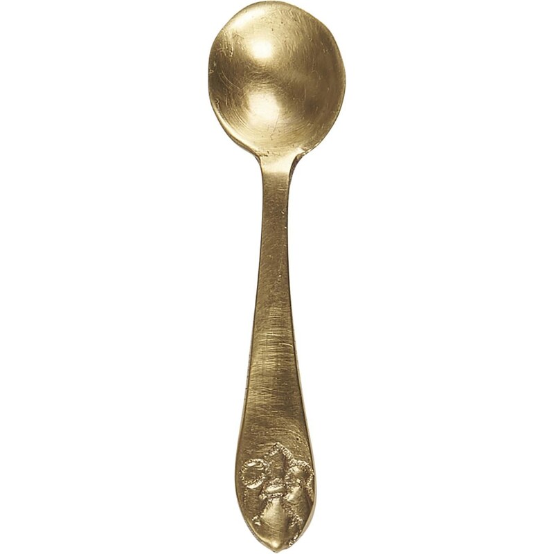 IB LAURSEN Kovová mini lžička Salt Spoon Gold