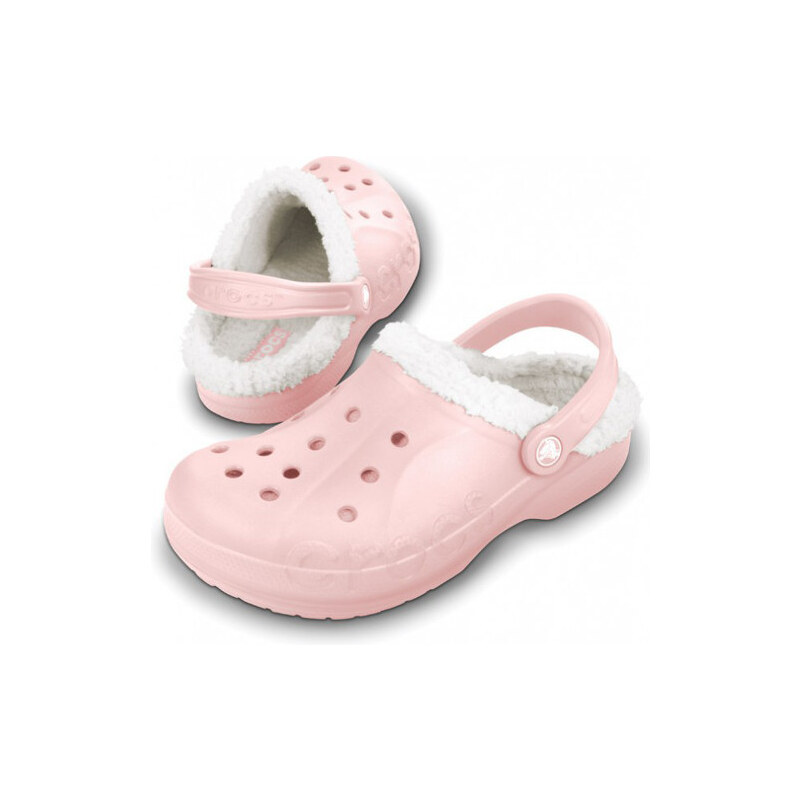 Crocs Dámské zateplené pantofle Baya Lined Cotton Candy/Oatmeal 11692-952 36-37
