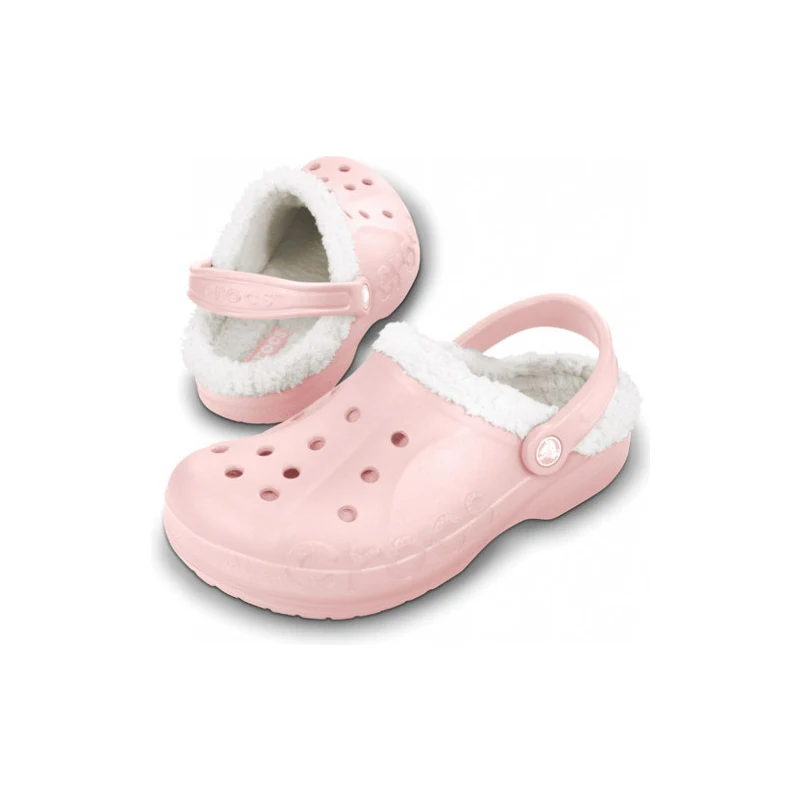 Crocs Damske zateplene pantofle Baya Lined Cotton Candy Oatmeal 11692 952 36 37 GLAMI.cz