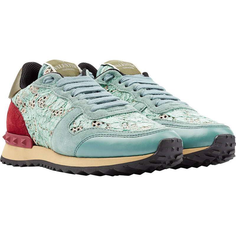 Valentino Lace Rockstud Sneakers