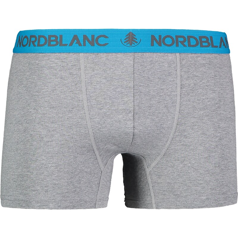 Nordblanc Šedé pánské bavlněné boxerky FIERY