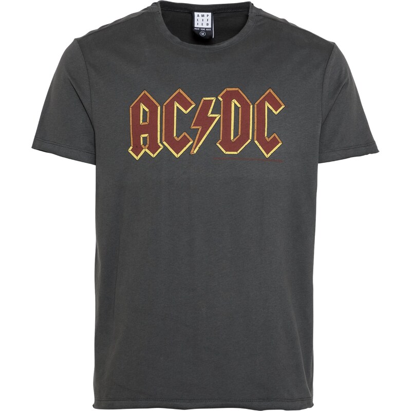 AMPLIFIED Tričko ACDC grafitová / tmavě červená