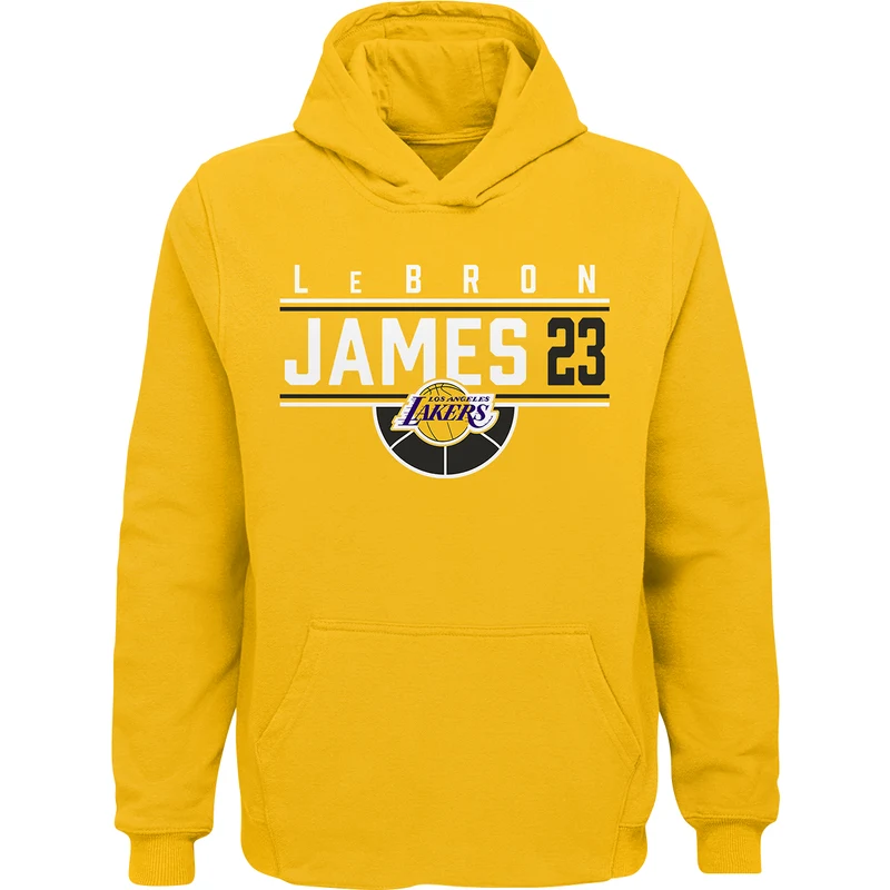 NBA - LA Lakers - LeBron James - Mikina s kapucí - žlutá - GLAMI.cz