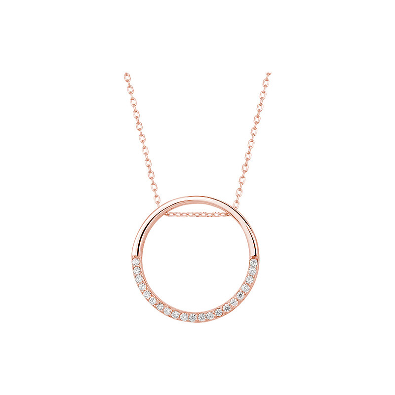 Olivie Stříbrný náhrdelník KRUH ROSE 4537 55109187