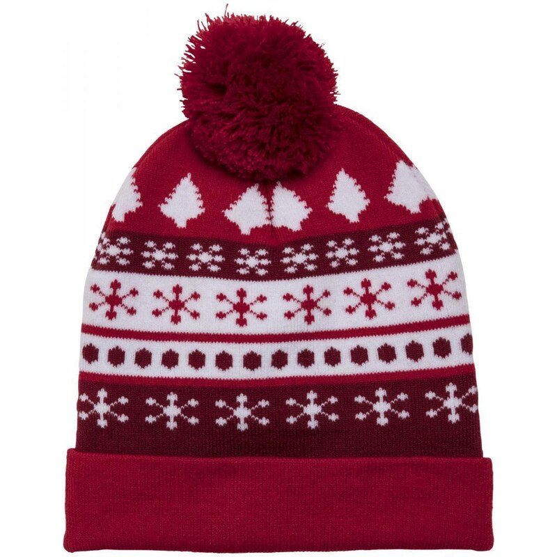 Urban Classics Christmas Beanie Dots red/white