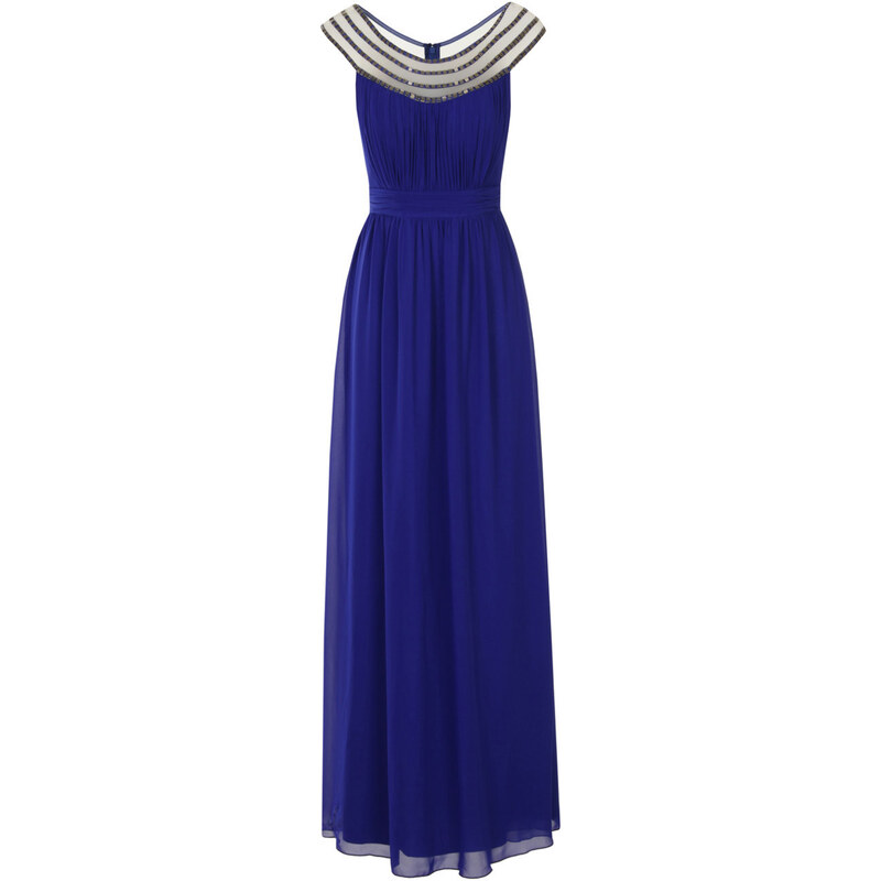 MISTRESS Luxusní kobaltově modré maxi šaty Eva
