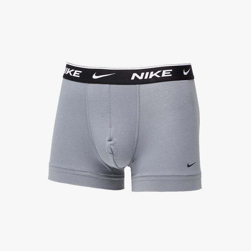 Boxerky Nike Dri-FIT Trunk 3-Pack Swoosh Print/ Grey/ University Blue