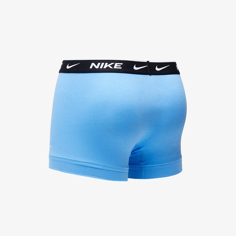 Boxerky Nike Dri-FIT Trunk 3-Pack Swoosh Print/ Grey/ University Blue