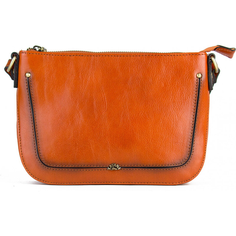 KATANA Francouzská kožená crossbody kabelka Bezons Camel 55162684