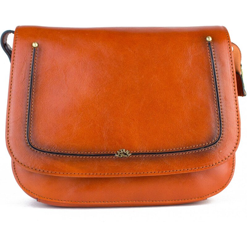 KATANA Francouzská kožená crossbody kabelka Bobigny Camel 55162682