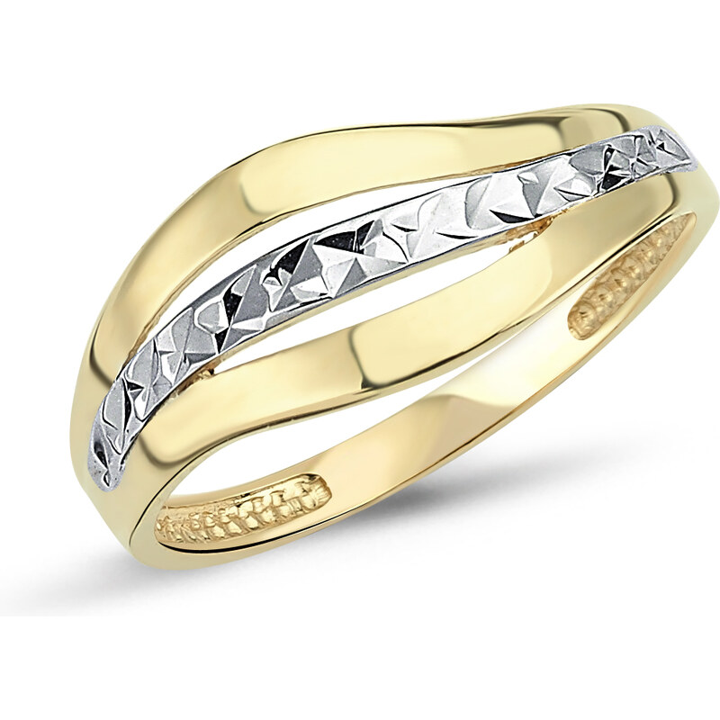 Lillian Vassago Celozlatý prsten s gravírem LLV46-GR014