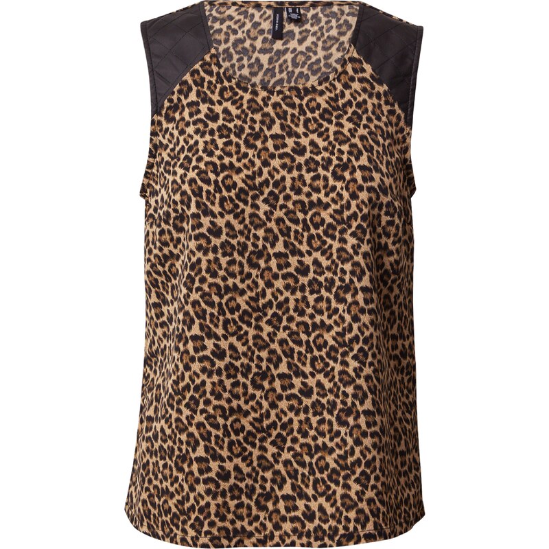 VERO MODA Top SERENA hnědá / černá