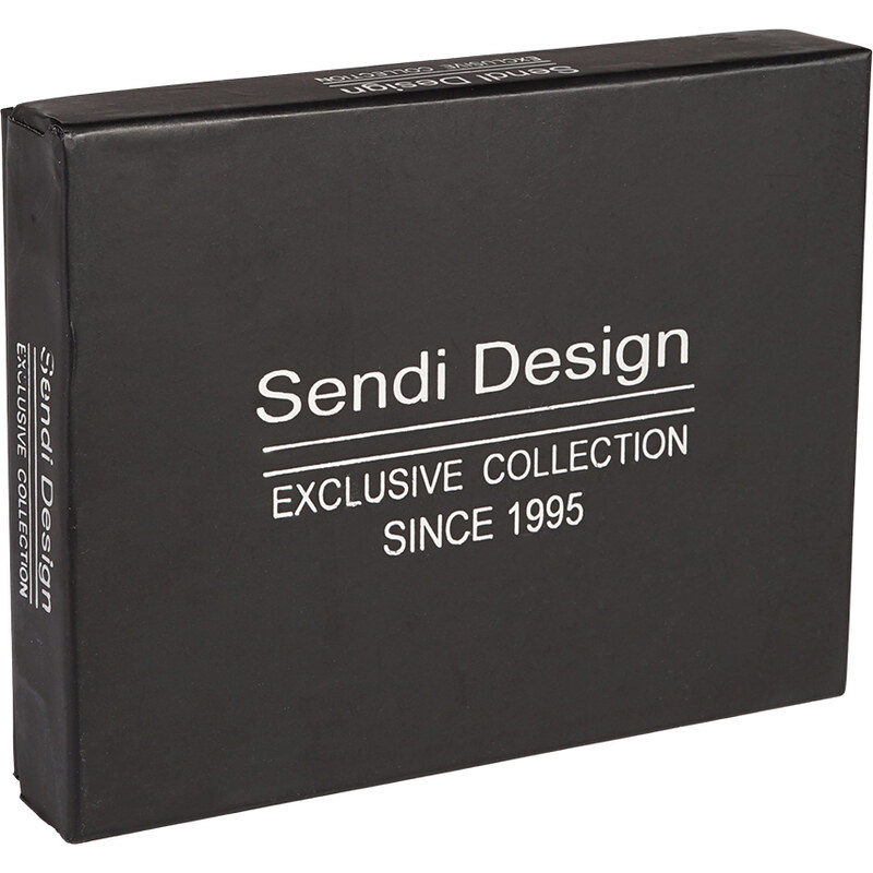 Sendi DESIGN Malá pánská kožená peněženka SendiDesign B-012 černá
